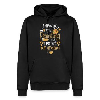 Maler Lackierer Handwerker - Männer Premium Bio Hoodie - Schwarz - Vorne - Nico (187cm)