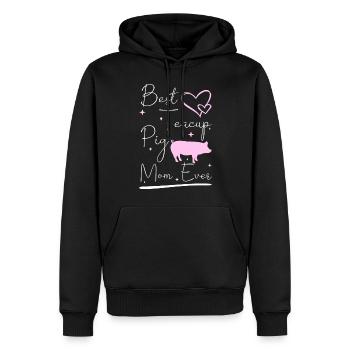 Teacup Minischwein Schweinchen Tierliebhaber - Männer Premium Bio Hoodie - Schwarz - Vorne - Nico (187cm)