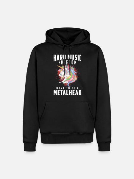 Metal Gitarre Rock Hardrock - Herre Premium økologisk hoodie - sort