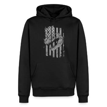 Musée du stégosaure des rapaces de dinosaures - Sweat à capuche Premium bio Homme - noir - Devant - Nico (187cm)