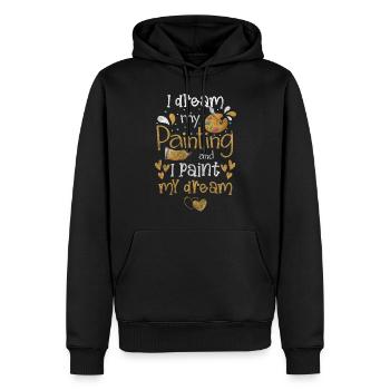 Maler Malen Farbe Handwerk - Männer Premium Bio Hoodie - Schwarz - Vorne - Nico (187cm)