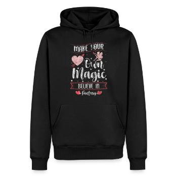 Elfe Träume Mädchen Tochter - Männer Premium Bio Hoodie - Schwarz - Vorne - Nico (187cm)
