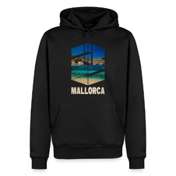 Mallorca Sommer Sonne Strand Meer Palmen Party - Männer Premium Bio Hoodie - Schwarz - Vorne - Nico (187cm)