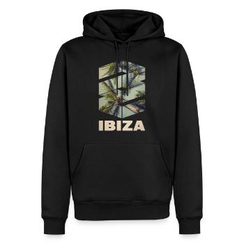 Ibiza Sommer Sonne Strand Meer Palmen Party - Männer Premium Bio Hoodie - Schwarz - Vorne - Nico (187cm)