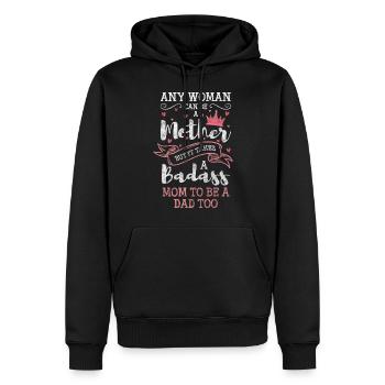 Parents, children, sarcasm - Men’s Premium Organic Hoodie - black - Front - Nico (187cm)