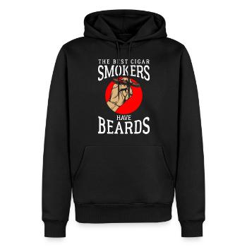 Zigarren Rauch Kuba Genießer - Männer Premium Bio Hoodie - Schwarz - Vorne - Nico (187cm)