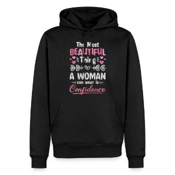 Weltfrauentag Feiertag Feminismus Gemeinsam - Männer Premium Bio Hoodie - Schwarz - Vorne - Nico (187cm)