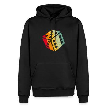 Retro Graphic Board Games Card Games Dice Game Nig - Männer Premium Bio Hoodie - Schwarz - Vorne - Nico (187cm)