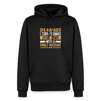 Gestionnaire de SPA Emploi Bien-être Drôle Gestion de SPA Sayi - Sweat à capuche Premium bio Homme - noir - Devant - Nico (187cm)