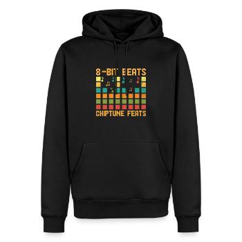 Chiptune Music Lover Groove zu den Bleeps und Bloo - Männer Premium Bio Hoodie - Schwarz - Vorne - Nico (187cm)