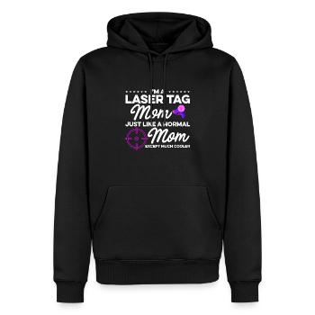 Im A Laser Tag Mom Just Like A Normal Mom Except M - Männer Premium Bio Hoodie - Schwarz - Vorne - Nico (187cm)