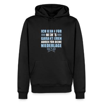 Federball Garantieren für Niederlage Badminton - Männer Premium Bio Hoodie - Schwarz - Vorne - Nico (187cm)