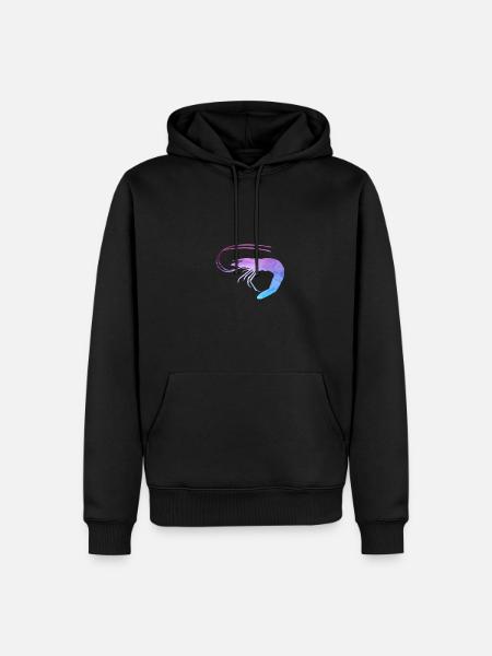Shrimp Polygon - Men’s Premium Organic Hoodie - black