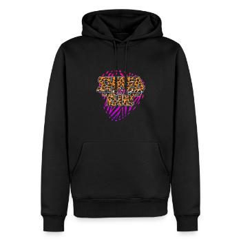 Shred or Die - Männer Premium Bio Hoodie - Schwarz - Vorne - Nico (187cm)