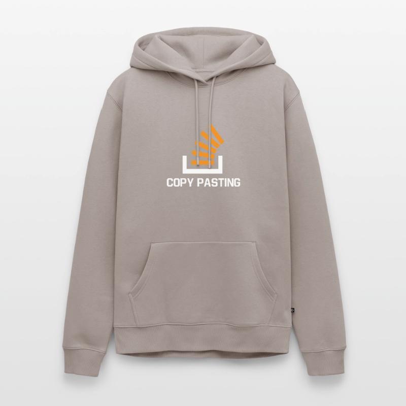 Copy Pasting Programming Coder Software Developer Männer Premium Bio Hoodie