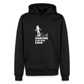 Ich Liebe Es Zu Tanzen - Männer Premium Bio Hoodie - Schwarz - Vorne - Nico (187cm)