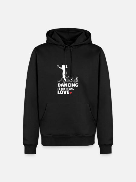J’adore danser - Sweat à capuche Premium bio Homme - noir