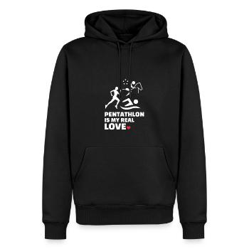 Ich Liebe Fünfkampf - Männer Premium Bio Hoodie - Schwarz - Vorne - Nico (187cm)
