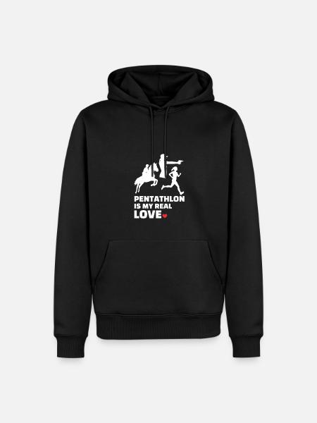 I love Pentathlon - Men’s Premium Organic Hoodie - black