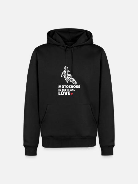 I love motocross - Men’s Premium Organic Hoodie - black