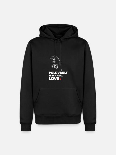I love pole vaulting - Men’s Premium Organic Hoodie - black