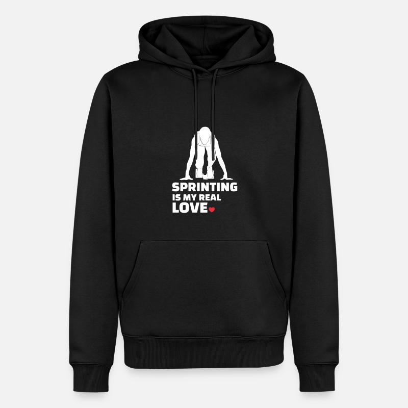 J’adore sprinter - Sweat à capuche Premium bio Homme - noir