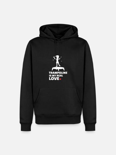 I love trampoline - Men’s Premium Organic Hoodie - black