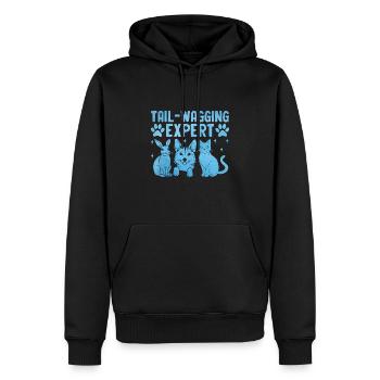 Tail Wagging Expert Verterinarian Animal Lover - Men’s Premium Organic Hoodie - black - Front - Nico (187cm)