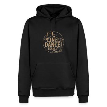 Danse en ligne en équipe Groupe Danse en ligne pour tous - Sweat à capuche Premium bio Homme - noir - Devant - Nico (187cm)