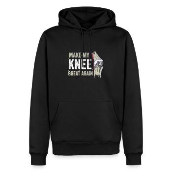 Knie-Comeback: Mach Mein Knie Wieder Großartig - Männer Premium Bio Hoodie - Schwarz - Vorne - Nico (187cm)