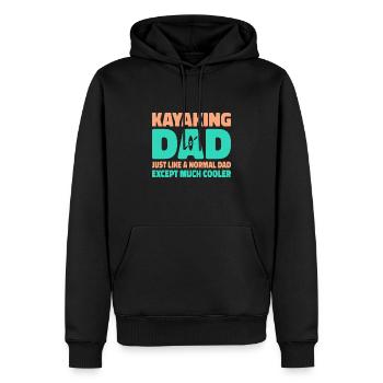 Kayaking Dad Just Like A Normal Dad Except Much Co - Männer Premium Bio Hoodie - Schwarz - Vorne - Nico (187cm)