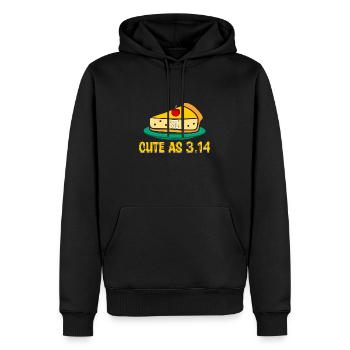 Lustiges Mathe-Geschenk süß als 3.14 - Männer Premium Bio Hoodie - Schwarz - Vorne - Nico (187cm)