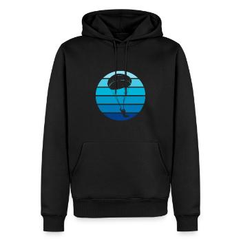Fallschirmspringen Skydiving Fallschirmspringer - Männer Premium Bio Hoodie - Schwarz - Vorne - Nico (187cm)
