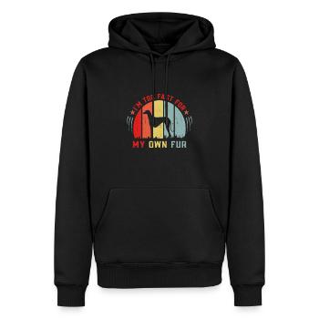 Azawakh Hundebesitzer Arabischer Windhund Tuareg Sloughi - Männer Premium Bio Hoodie - Schwarz - Vorne - Nico (187cm)