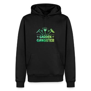 Garden Gangster Graphic Gardener Hogriculture Gard - Männer Premium Bio Hoodie - Schwarz - Vorne - Nico (187cm)