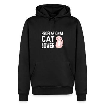 Professional Cat Lover Cat Owner Cat Trainer Anima - Männer Premium Bio Hoodie - Schwarz - Vorne - Nico (187cm)