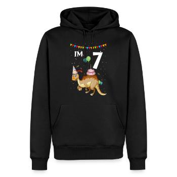 Dinosaurier Motif für Paläontologen - Männer Premium Bio Hoodie - Schwarz - Vorne - Nico (187cm)