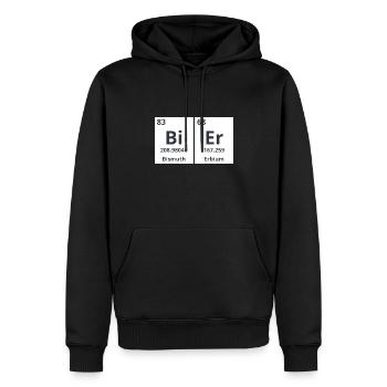 Bier chemische Formel - Männer Premium Bio Hoodie - Schwarz - Vorne - Nico (187cm)