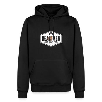 Real Men Love Guinea Pigs Animal Lover Pet Owner G - Männer Premium Bio Hoodie - Schwarz - Vorne - Nico (187cm)