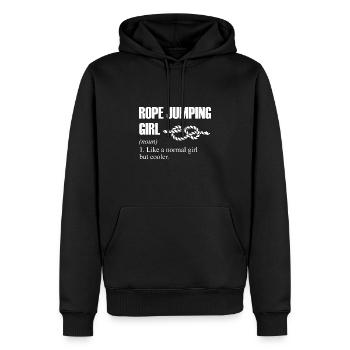 Rope Jumping Girl Definition Rope Jumping Rope Ski - Männer Premium Bio Hoodie - Schwarz - Vorne - Nico (187cm)
