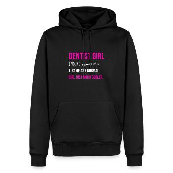 Dentiste Fille Identique À Une Fille Normale Juste Beaucoup Plus Cool - Sweat à capuche Premium bio Homme - noir - Devant - Nico (187cm)