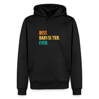 Best Babysitter Ever Daycare Provider Babysitting - Männer Premium Bio Hoodie - Schwarz - Vorne - Nico (187cm)