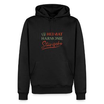 Accordion Home Styrian Music - Men’s Premium Organic Hoodie - black - Front - Nico (187cm)