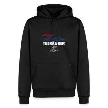 Original ostfriesischer Teeräuber - Teetrinker - Männer Premium Bio Hoodie - Schwarz - Vorne - Nico (187cm)