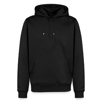 Beau sourire - Beau visage C03. - Sweat à capuche Premium bio Homme - noir - Devant - Nico (187cm)