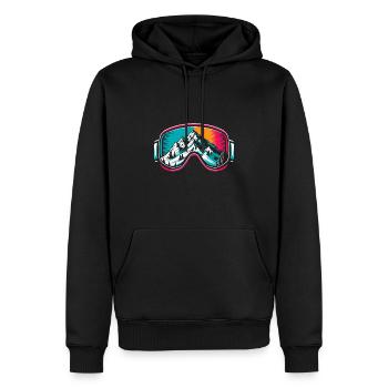 Skibrillen Skifahrer Skifahren Wintersport Ski - Männer Premium Bio Hoodie - Schwarz - Vorne - Nico (187cm)