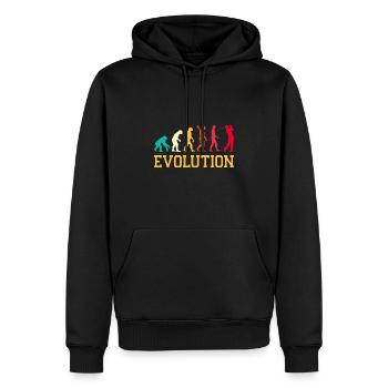 Evolution Graphic Golfer Golf Player Golfing Golf - Männer Premium Bio Hoodie - Schwarz - Vorne - Nico (187cm)