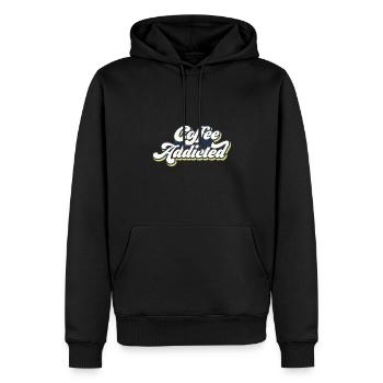 Coffee Addicted Graphic Tea Lover Drinking Tea Cup - Männer Premium Bio Hoodie - Schwarz - Vorne - Nico (187cm)