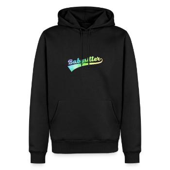 Babysitter Graphic Daycare Provider Daycare Teach - Männer Premium Bio Hoodie - Schwarz - Vorne - Nico (187cm)