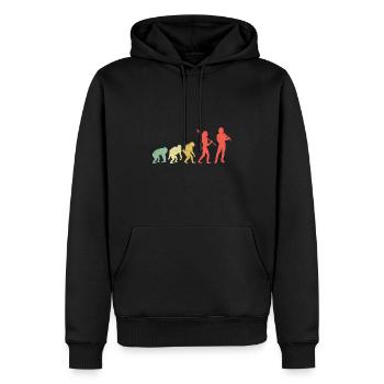 Evolution Recorder Player Musique d’instrument de musique - Sweat à capuche Premium bio Homme - noir - Devant - Nico (187cm)